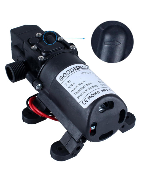 Bomba Pulverizadora 12V DIANQI 70W 6L/min Autocebante