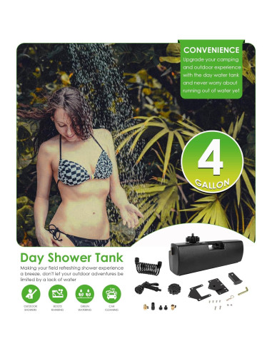 Tanque de Agua Autopresurizado 15.14L Yoursme para Camping