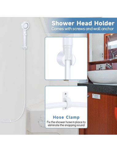 Cabezal de Ducha RV XFIRE-GEAR con Manguera 1.5m 5+1 Modos