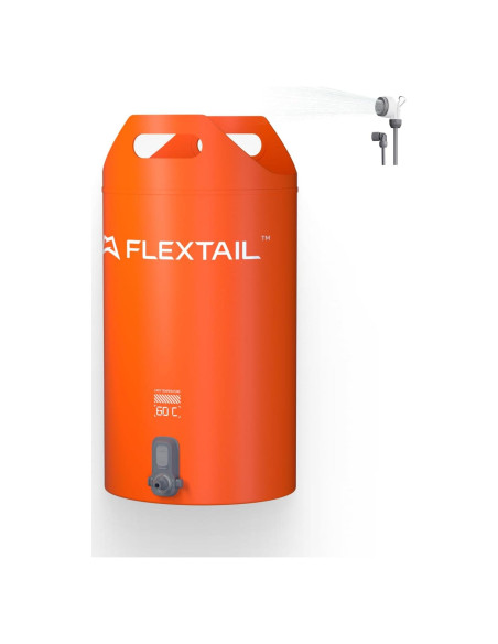Cubo de Ducha Portátil FLEXTAILGEAR 20L con Bomba Eléctrica