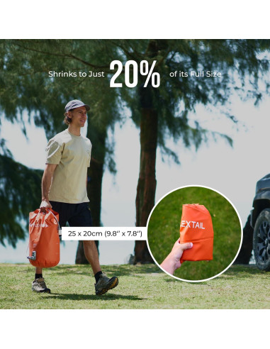 Cubo de Ducha Portátil FLEXTAILGEAR 20L con Bomba Eléctrica