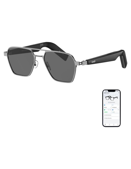 Gafas Inteligentes GetD Polarizadas Gris Oscuro con Bluetooth