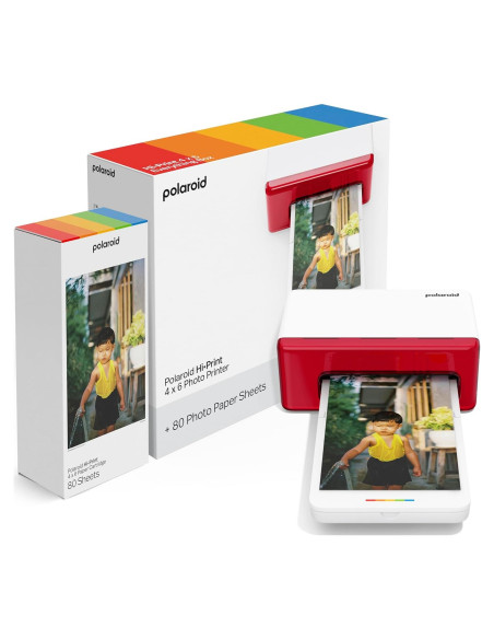 Impresora de Fotos Bluetooth Polaroid Hi-Print 4x6 + 80 Hojas
