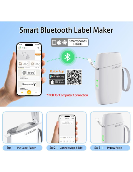 Impresora de Etiquetas Bluetooth Rongta R5 Portátil 203 dpi