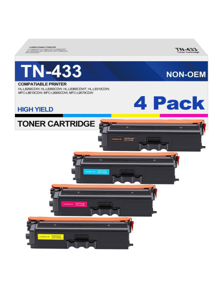 Cartucho de Tóner TN433 GOTOBY para Brother HL-L8260CDW