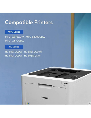 Cartucho de Tóner TN433 GOTOBY para Brother HL-L8260CDW