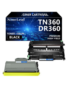 Cartucho de Tóner y Tambor NineLeaf TN360 DR360 Compatible