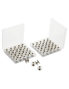 56 Bobinas de Metal Janifay para Máquina de Coser - 2 Cajas