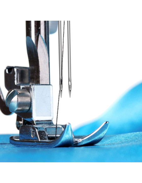 18 Agujas Gemelas para Máquina de Coser WILLBOND - 3 Tamaños