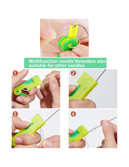 18 Agujas Gemelas para Máquina de Coser WILLBOND - 3 Tamaños