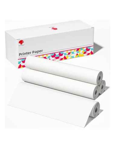 4 Rollos Papel Térmico 21.6x27.9cm Phomemo M832 Compatible