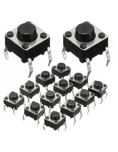 Interruptor Táctil Miniatura hiBCTR 6x6x5mm 100pcs SPST