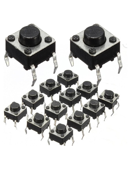 Interruptor Táctil Miniatura hiBCTR 6x6x5mm 100pcs SPST
