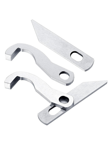 Juego de 4 cuchillas de overlock ZHEHAO para máquina de coser