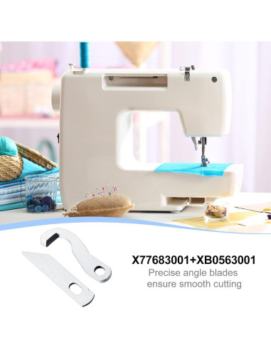Juego de 4 cuchillas de overlock ZHEHAO para máquina de coser