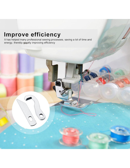 Juego de 4 cuchillas de overlock ZHEHAO para máquina de coser