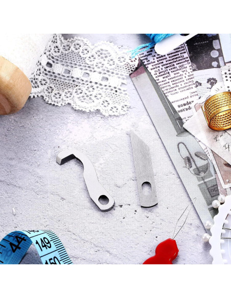 Juego de 4 cuchillas de overlock ZHEHAO para máquina de coser