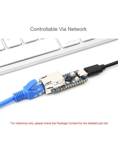 Placa de Desarrollo Waveshare RP2350 ETH, 14 Pines GPIO, 4.6x2.1 cm