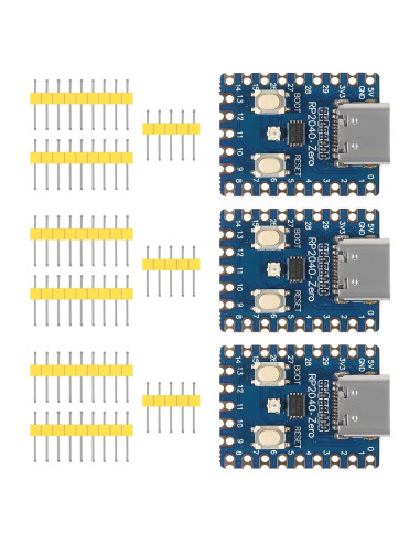 3PCS Módulo RP2040-Zero DWEII USB-C 2MB Flash 9g