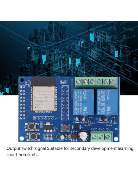 Módulo de Relé 2 Canales 5V Walfront 4M Programable