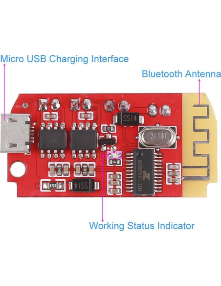 Amplificador Estéreo Bluetooth 5.0 CT14 5W+5W para DIY