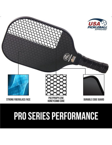 Conjunto de Pickleball GORILLA GRIP 2 Palas y 4 Pelotas