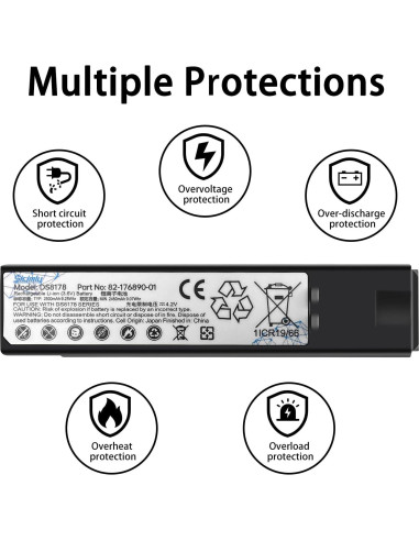 Batería de Reemplazo 2500mAh para Escáner Zebra DS8178