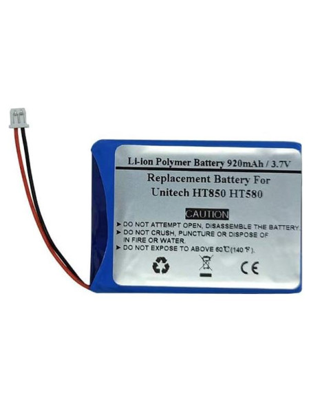 Batería de Reemplazo STARNOVO 920mAh 3.7V para Escáneres Unitech HT850 HT580