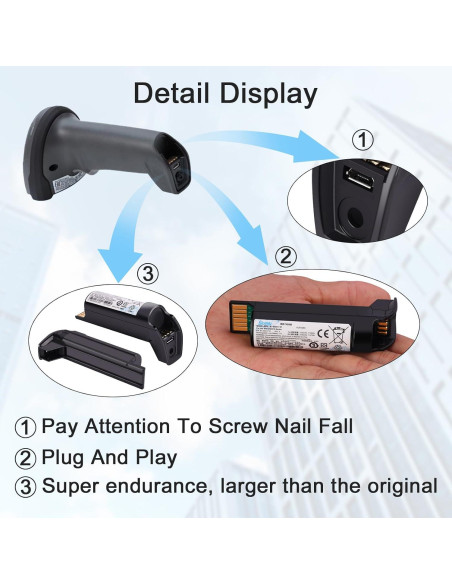 Batería de Litio-Ion 3150mAh para Zebra DS22 DS2278