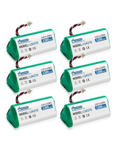 Paquete de 6 Baterías Recargables 1200mAh para Motorola LS4278