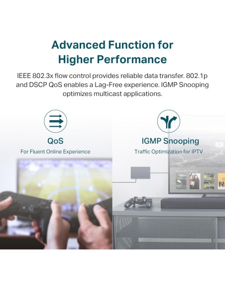 Switch Gigabit TP-Link 16 Puertos TL-SG1016DE Metal 0.91kg