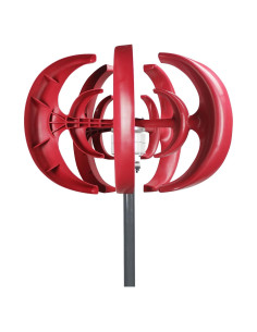 Generador Eólico 4500W Masiunoz 12V 5 Aspas Rojo