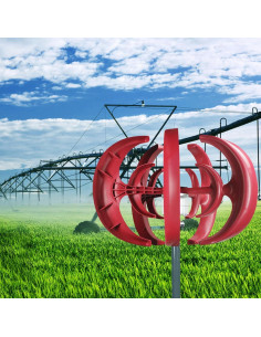 Generador Eólico 4500W Masiunoz 12V 5 Aspas Rojo 2