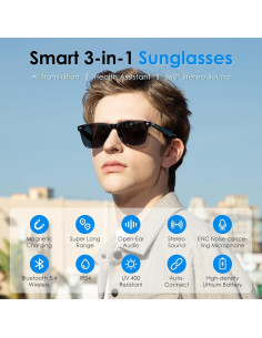 Gafas de sol inteligentes GetD con Bluetooth y traducción AI 2