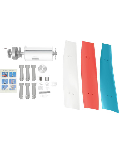 Generador de Turbina Eólica 400W 12V LGXSHOP Vertical 3 Palas