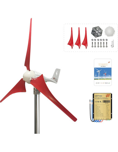 Cubo de Rueda Turbina Eólica Marsrock 3 Aspas 1000W