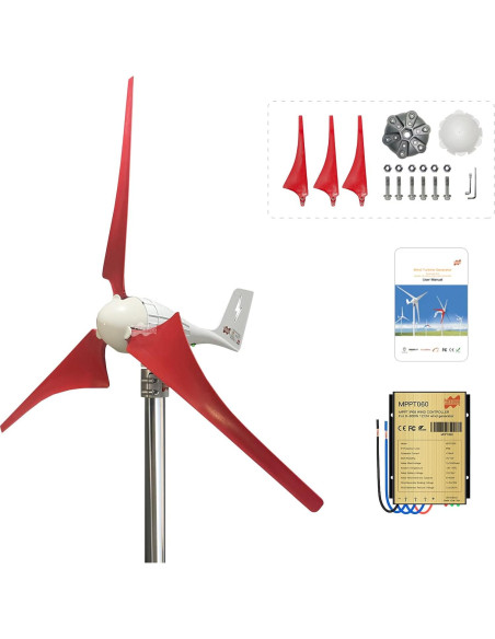 Cubo de Rueda Turbina Eólica Marsrock 3 Aspas 1000W