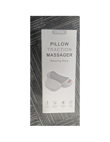 Almohada Masajeador de Cuello 3-en-1 Lifiora con Calor y Soporte Ergonómico