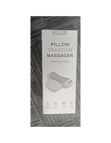 Almohada Masajeador de Cuello 3-en-1 Lifiora con Calor y Soporte Ergonómico