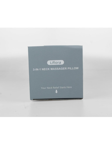 Almohada Masajeador de Cuello 3-en-1 Lifiora con Calor y Soporte Ergonómico