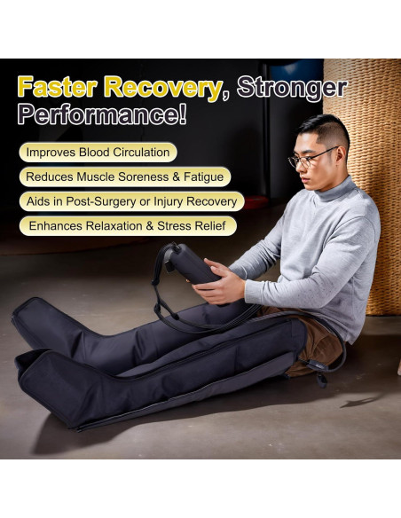 Masajeador de Piernas Inalámbrico Voinnokal 360 Compresión