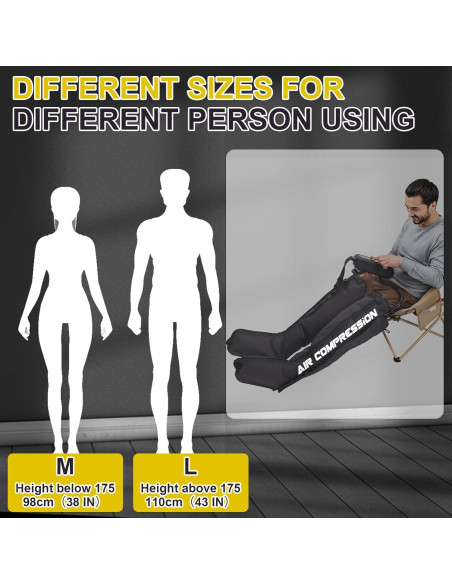 Masajeador de Piernas Inalámbrico Voinnokal 360 Compresión