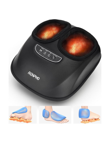 Masajeador de pies RENPHO con calor y 3 modos de compresión