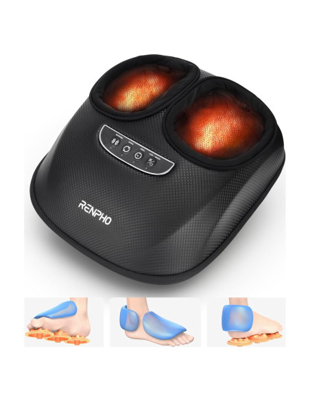 Masajeador de pies RENPHO con calor y 3 modos de compresión