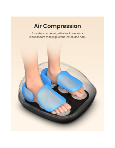 Masajeador de pies RENPHO con calor y 3 modos de compresión