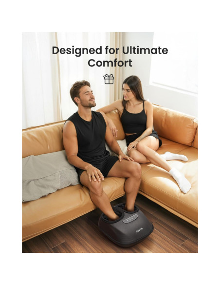 Masajeador de pies RENPHO con calor y 3 modos de compresión