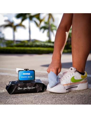 Toallitas Limpiadoras Shoozas - Paquete de 2 (60 Toallitas) para Zapatos