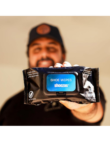 Toallitas Limpiadoras Shoozas - Paquete de 2 (60 Toallitas) para Zapatos