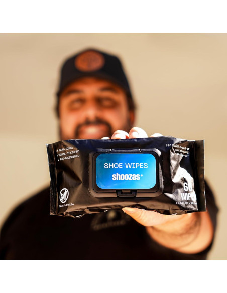 Toallitas Limpiadoras Shoozas - Paquete de 2 (60 Toallitas) para Zapatos