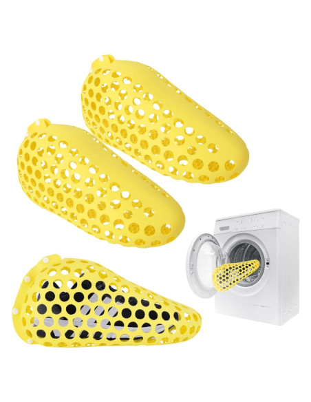 Bolsa de Lavado de Zapatos de Silicona L-LINK 2 Piezas Amarillo